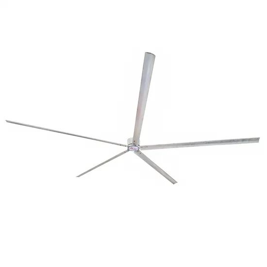 Novo grande ventilador de teto industrial com estrutura compacta