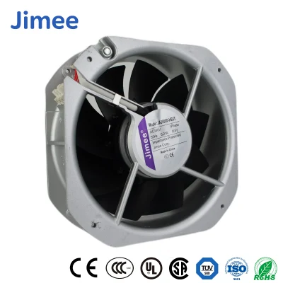 Jimee Motor China Ventilador de caixa axial Fabricação de material de lâmina de fibra de vidro Jm20072b2hl 206*206*72mm AC Sopradores axiais/Ventilador axial industrial para ventilação de ar